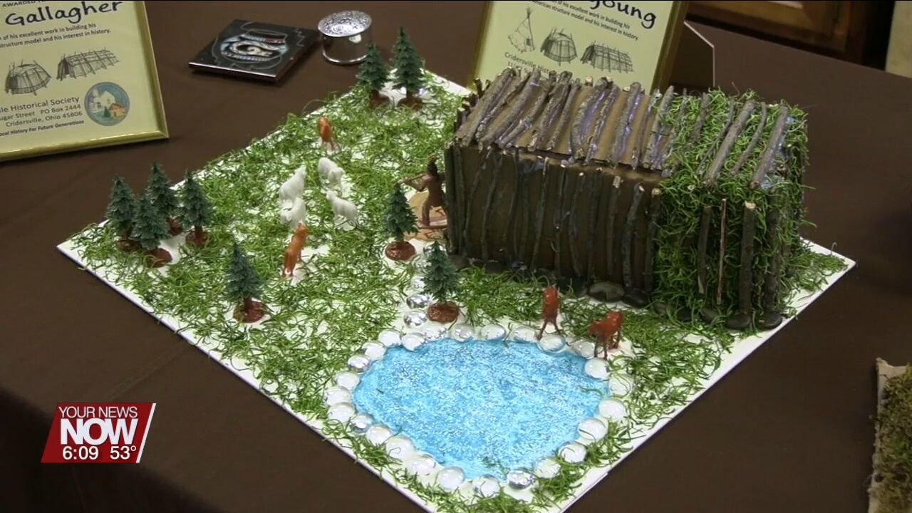 Cridersville Historical Society hosts Native American exhibit with models made by local 4th graders